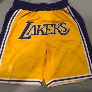 Lakers Logo Shorts Never Worn